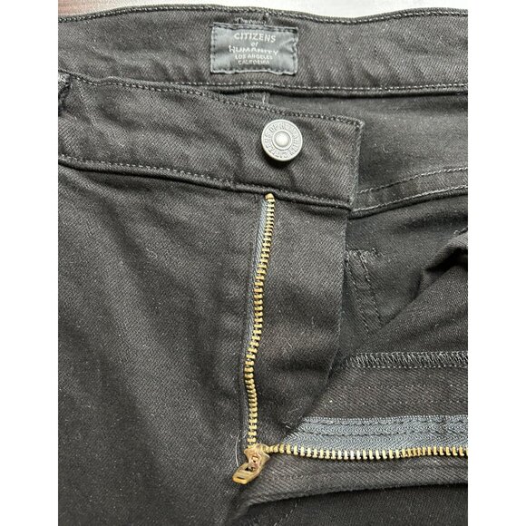 Citizens of Humanity‎ Elsa Mid Rise Slim Fit Crop Jeans Black Sz 30  MADE IN USA - Picture 11 of 11